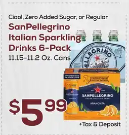 DeCicco & Sons SanPellegrino Italian Sparkling Drinks 6-Pack offer