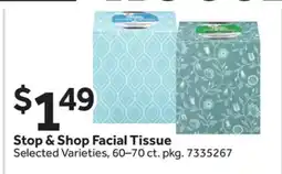 Stop&Shop Stop & Shop Facial Tissue offer
