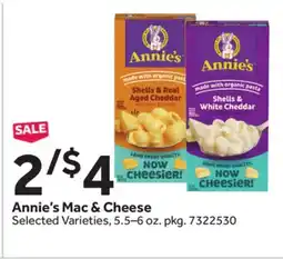 Stop&Shop Annie's Mac & Cheese offer