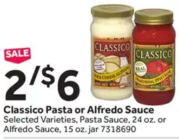 Stop&Shop Classico Pasta or Alfredo Sauce offer
