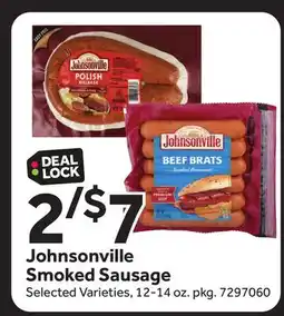 Stop&Shop Johnsonville Smoked Sausage offer