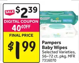 Stop&Shop Pampers Baby Wipes offer