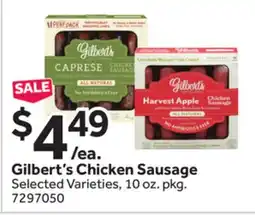 Stop&Shop Gilbert's Chicken Sausage offer