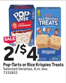 Stop&Shop Pop-Tarts or Rice Krispies Treats offer