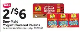 Stop&Shop Sun-Maid Yogurt Covered Raisins offer