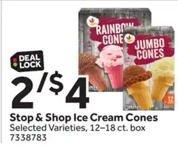 Stop&Shop Stop & Shop Ice Cream Cones offer
