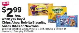 Stop&Shop Chips Ahoy, Belvita Biscuits, Snack Bites or Newtons offer