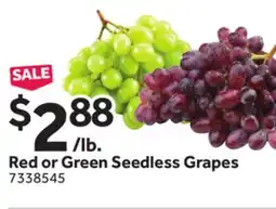Stop&Shop Red or Green Seedless Grapes offer