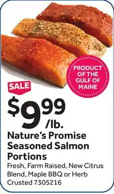 Stop&Shop Nature's Promise Seasoned Salmon Portions offer