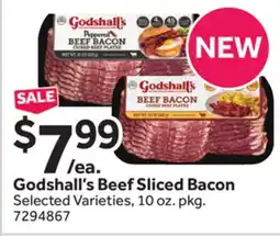 Stop&Shop Godshall's Beef Sliced Bacon offer