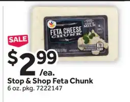 Stop&Shop Stop & Shop Feta Chunk offer