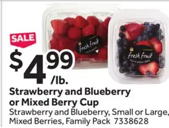 Stop&Shop Strawberry and Blueberry or Mixed Berry Cup offer