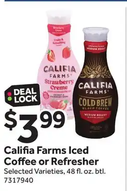 Stop&Shop Califia Farms Iced Coffee or Refresher offer