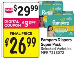 Stop&Shop Pampers Diapers Super Pack offer