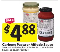 Stop&Shop Carbone Pasta or Alfredo Sauce offer