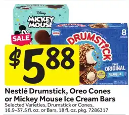 Stop&Shop Nestlé Drumstick, Oreo Cones or Mickey Mouse Ice Cream Bars offer