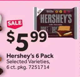 Stop&Shop Hershey's 6 Pack offer