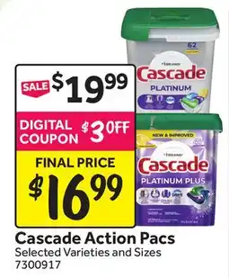 Stop&Shop Cascade Action Pacs offer