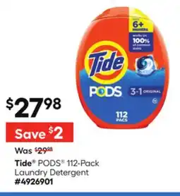 Lowe's PODS 112-Pack Laundry Detergent offer