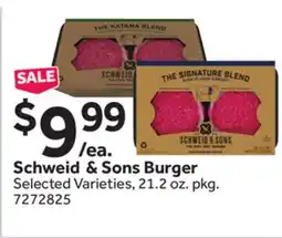 Stop&Shop Schweid & Sons Burger offer