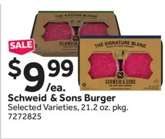 Stop&Shop Schweid & Sons Burger offer