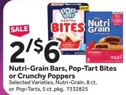 Stop&Shop Nutri-Grain Bars, Pop-Tart Bites or Crunchy Poppers offer