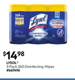 Lowe's 3-Pack 240-Disinfecting Wipes offer