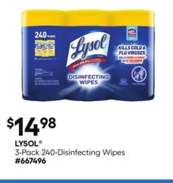 Lowe's 3-Pack 240-Disinfecting Wipes offer