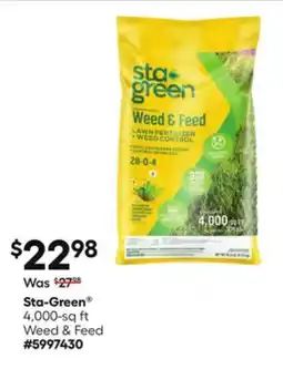 Lowe's 4,000-sq ft Weed & Feed offer