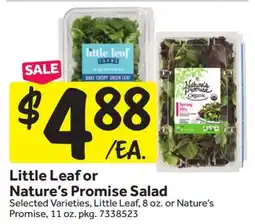 Stop&Shop Little Leaf or Nature's Promise Salad offer