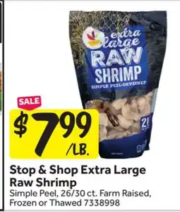 Stop&Shop Extra Large Raw Shrimp offer