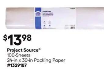Lowe's 100-Sheets 24-in x 30-in Packing Paper offer