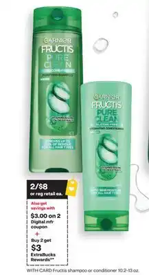 CVS Fructis shampoo or conditioner 10.2-13 oz offer