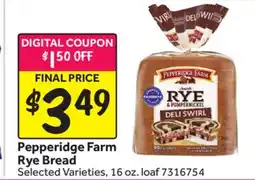 Stop&Shop Pepperidge Farm Rye Bread offer
