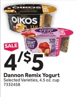 Stop&Shop Dannon Remix Yogurt offer