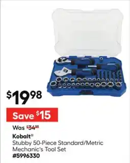 Lowe's Stubby 50-Piece Standard/Metric Mechanic's Tool Set offer