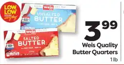 Weis Markets Weis Quality Butter Quarters offer