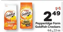 Weis Markets Pepperidge Farm Goldfish Crackers offer
