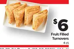 Weis Markets Fruit Filled Turnovers offer