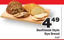 Weis Markets Beefsteak Style Rye Bread offer