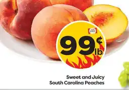 Weis Markets Sweet and Juicy South Carolina Peaches offer