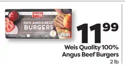 Weis Markets Weis Quality 100% Angus Beef Burgers offer