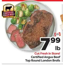 Weis Markets Certified Angus Beef Top Round London Broils offer