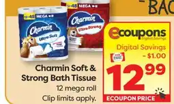 Weis Markets Charmin Soft & Strong Bath Tissue offer
