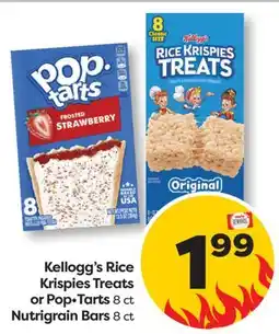 Weis Markets Kellogg's Rice Krispies Treats or PopTarts 8 ct Nutrigrain Bars 8 ct offer