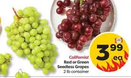 Weis Markets Red or Green Seedless Grapes offer