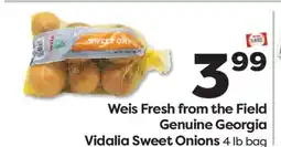 Weis Markets Weis Fresh from the Field Genuine Georgia Vidalia Sweet Onions offer