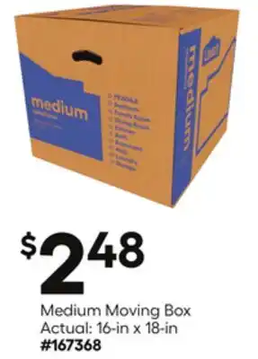Lowe's Medium Moving Box offer