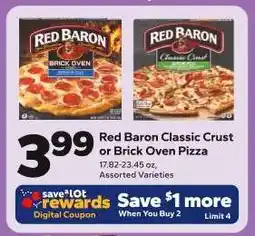 Save a Lot Red Baron Classic Crust or Brick Oven Pizza offer