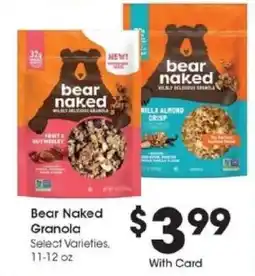 Kroger Bear Naked Granola offer